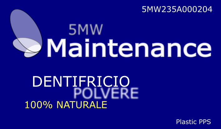 Maintenance - Detintifricio in polvere / 100% naturale con Alga Spirulina e Stevia / Senza zucchero